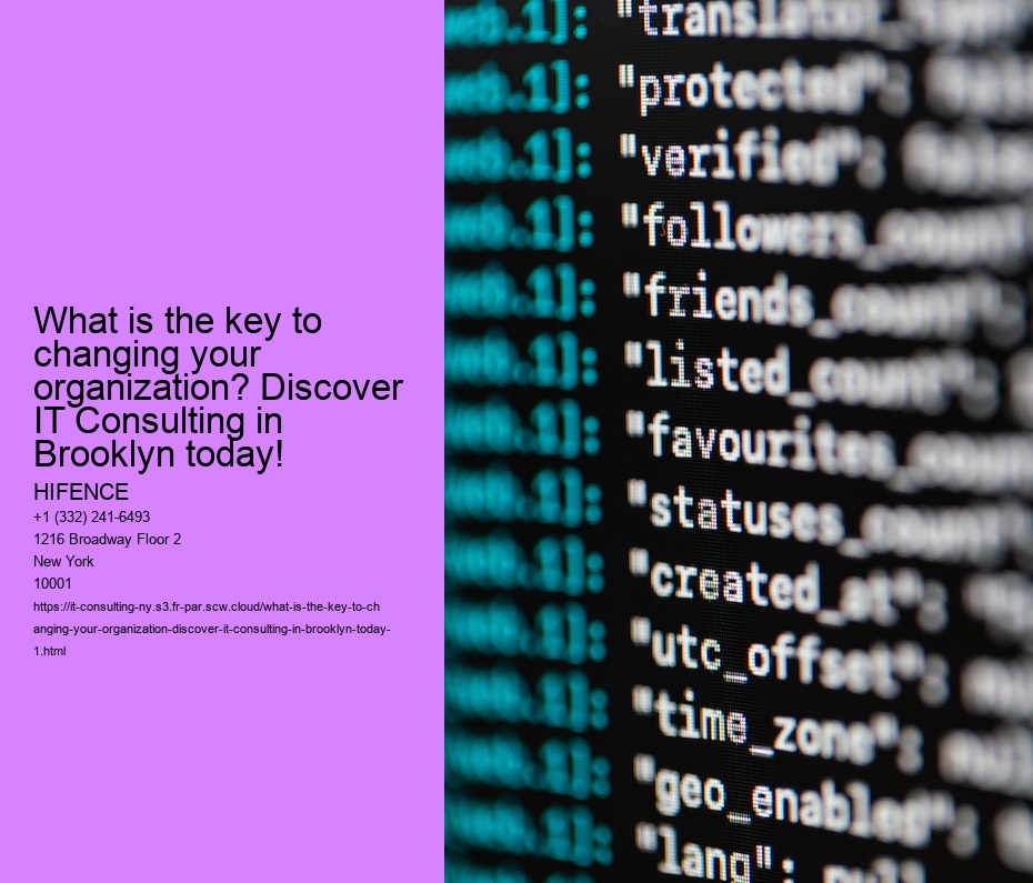 What is the key to changing your organization? Discover IT Consulting in Brooklyn today!