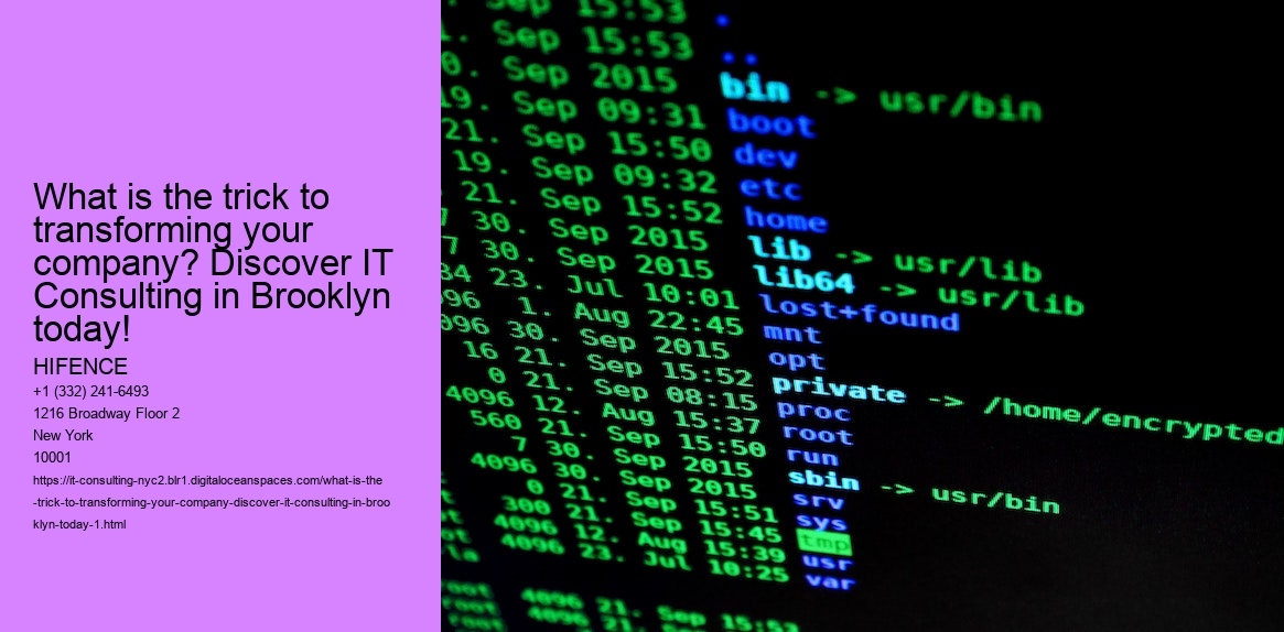 What is the trick to transforming your company? Discover IT Consulting in Brooklyn today!